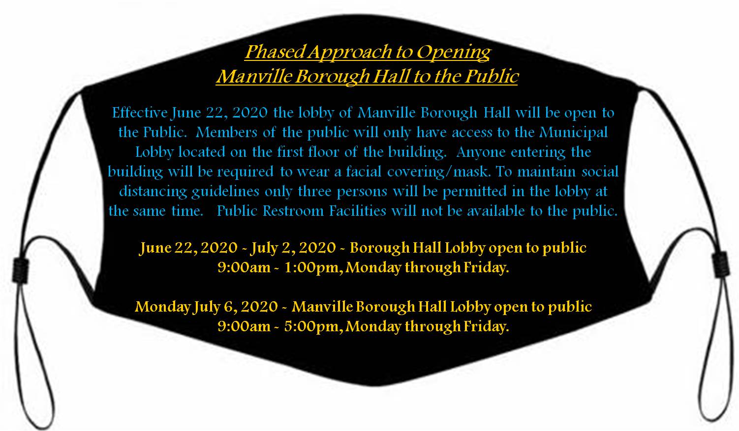 Phased Reopening of Borough Hall