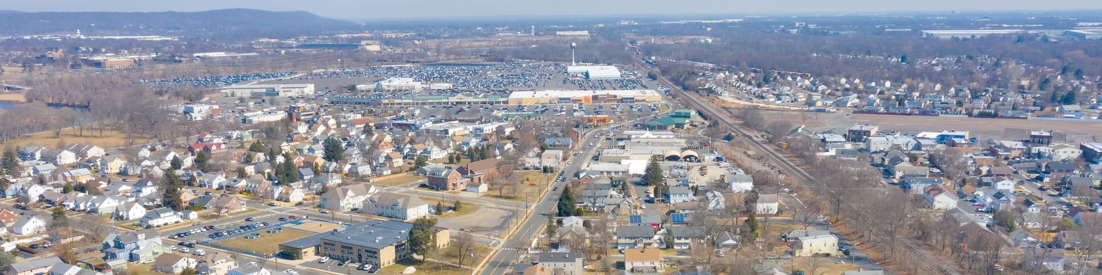 Aerial view of homes in Manville New Jersey