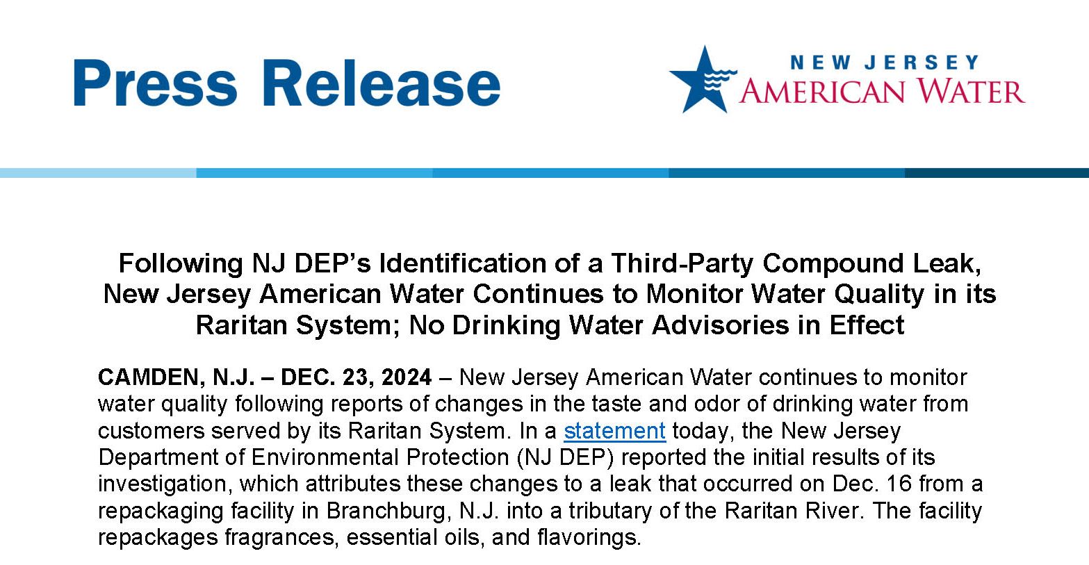 Raritan System Taste and Odor Changes_12.23.24