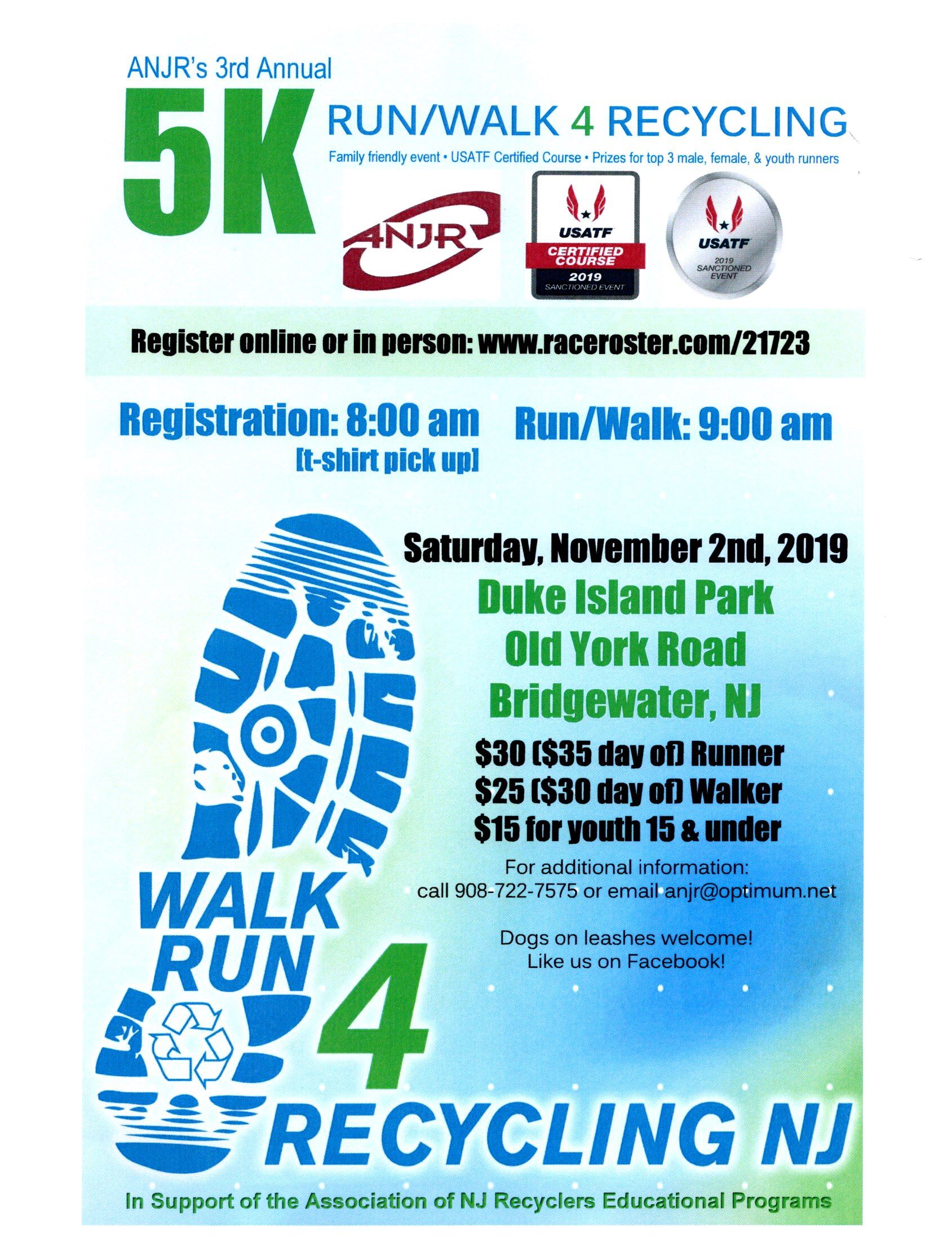 ANJR 3rd Annual 5K