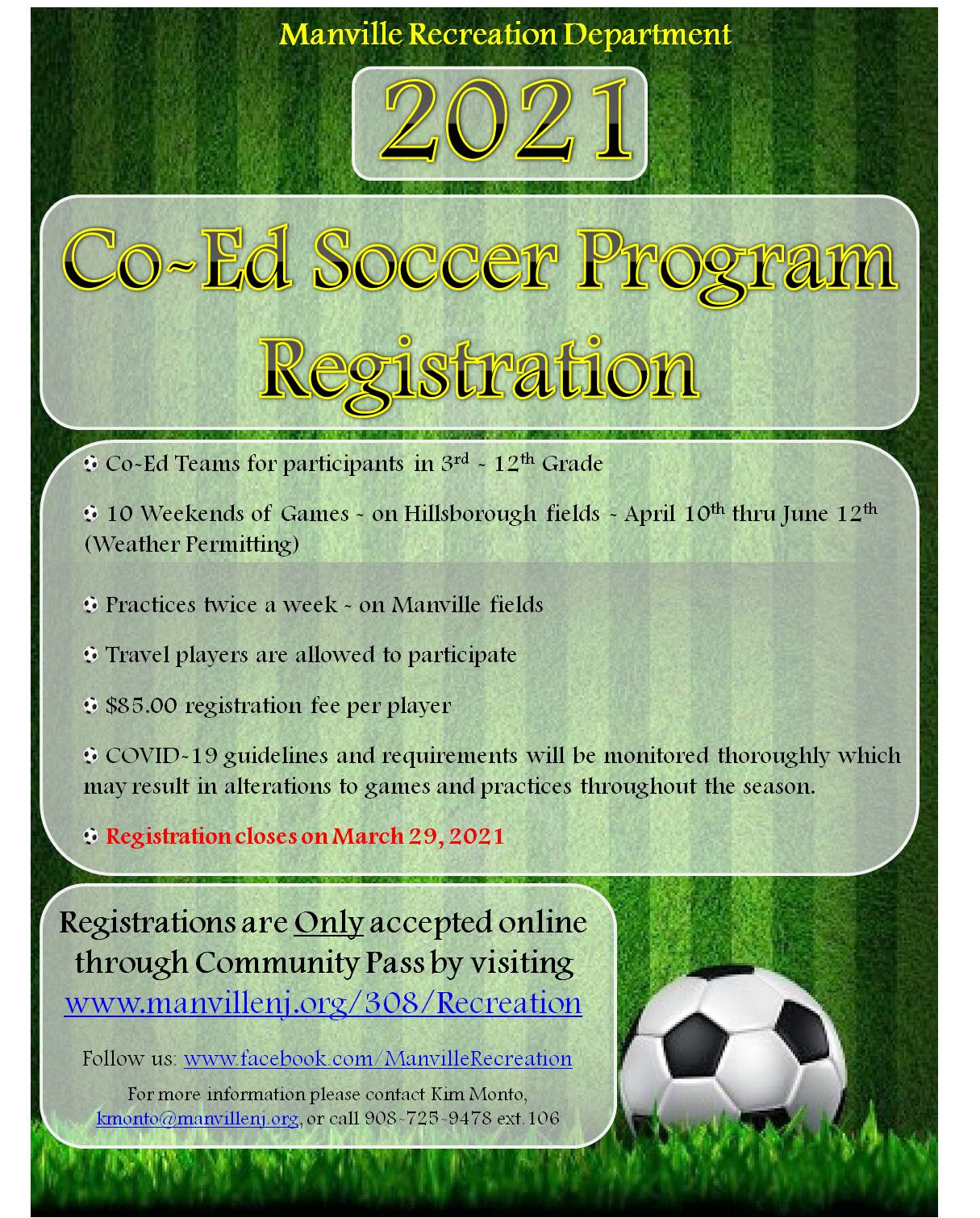 2021 Spring Co-Ed Soccer